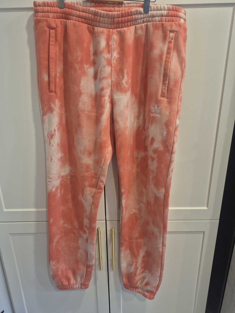 Adidas Womens Coral Tie-Dye Jogger Bottoms